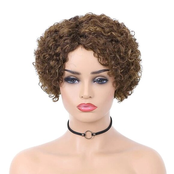 Ombre Pixie Cut Bob Human Hair Wigs